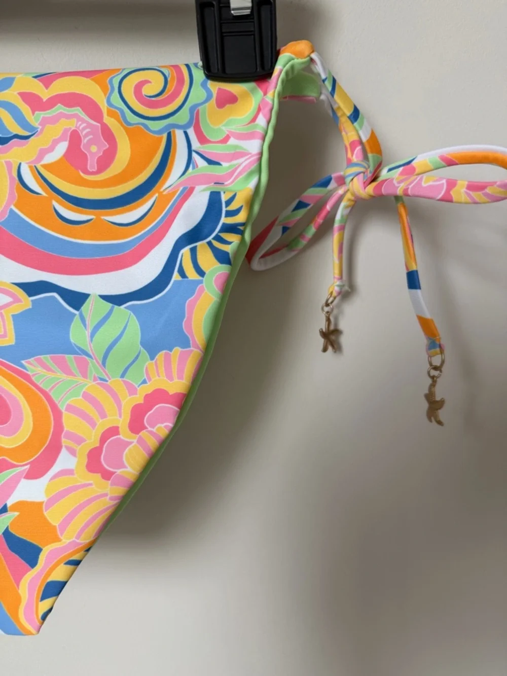 Seahorse Colorful Reversible Bikini Set with starfish charms